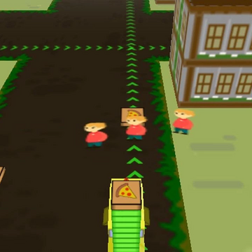 Оригинальная версия доставщика по городу в 3D