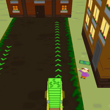 Оригинальная версия доставщика по городу в 3D