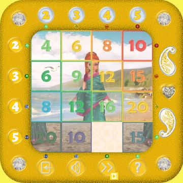 Пятнашки с Евой - Таблица умножения