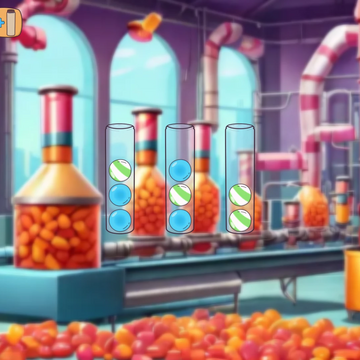 Попробуйте себя в роли сортировщика на кондитерской фабрике. В этой игре-головоломке вам нужно распределить конфеты по колбам, упаковать и отправить заказ. Готовы погрузиться в сладкий мир? Играйте онлайн бесплатно с ПК или смартфона.