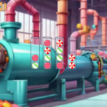 Попробуйте себя в роли сортировщика на кондитерской фабрике. В этой игре-головоломке вам нужно распределить конфеты по колбам, упаковать и отправить заказ. Готовы погрузиться в сладкий мир? Играйте онлайн бесплатно с ПК или смартфона.