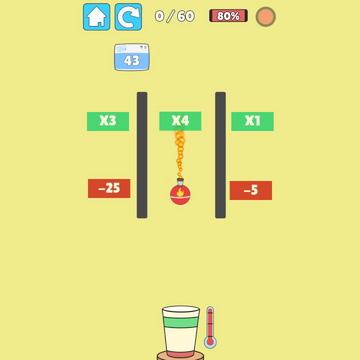 Представьте: жаркий летний день, вам очень хочется выпить прохладительного напитка. Ваше желание исполнено! Задача в этой увлекательной 2d-головоломке — наполнить стакан льдом, чтобы температурная шкала снизилась до минимума. Играйте бесплатно и без регистрации. Наслаждайтесь процессом онлайн-игры и яркой графикой прямо сейчас.