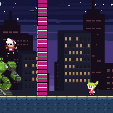 The aliens invaded the earth and kidnapped Tom's sister!  Tom's Adventure is a fun platform game with 21 stages including a boss!  Help Tom rescue his little sister through challenging 21 levels.