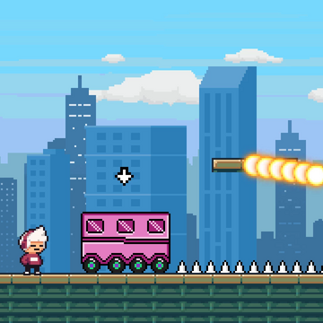 The aliens invaded the earth and kidnapped Tom's sister!  Tom's Adventure is a fun platform game with 21 stages including a boss!  Help Tom rescue his little sister through challenging 21 levels.