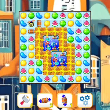 Увлекательная игра в жанре "три в ряд". Соединяйте три и более одинаковых игровых предметов в ряд, решайте уникальные головоломки. В игре представлены разнообразные уровни, множество уникальных игровых элементов с разным поведением.