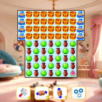 Увлекательная игра в жанре "три в ряд". Соединяйте три и более одинаковых игровых предметов в ряд, решайте уникальные головоломки. В игре представлены разнообразные уровни, множество уникальных игровых элементов с разным поведением.