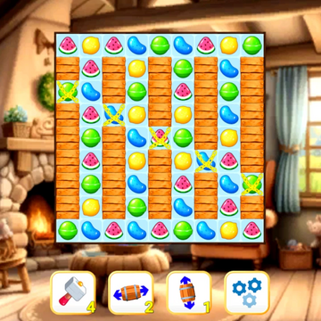 Увлекательная игра в жанре "три в ряд". Соединяйте три и более одинаковых игровых предметов в ряд, решайте уникальные головоломки. В игре представлены разнообразные уровни, множество уникальных игровых элементов с разным поведением.