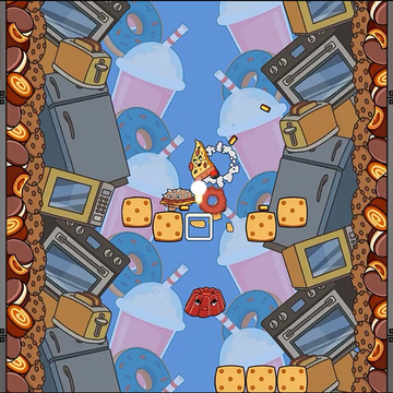 Попробуйте себя в роли вкуснейшего ломтика пиццы! Звучит необычно? В этой аркадной онлайн-игре для вас спрятано много сюрпризов. Вам предстоит сразиться с необычными врагами и спасти мир. Справитесь ли вы с такой задачкой? Играйте в шутер бесплатно со своего смартфона или ПК.