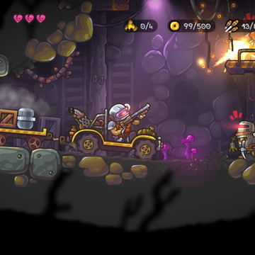 Управляй роботом-мутантом чтобы исследовать загадочный мир, находи классное оружие и сражайся с различными врагами, чтобы выжить!