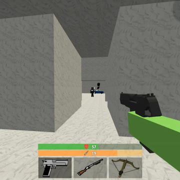 Пиксельный экшен в стиле Minecraft: спаси свою бывшую от боевиков, стреляй, выживай и крафти в блоковом мире, полном опасностей и приключений!