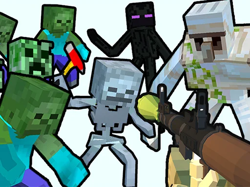 Minecraft Shooter — Спасите свой мир на Пикабу Игры