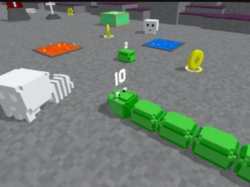 Slither Blocky Snake 3D на Пикабу Игры