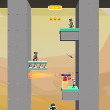 Прыгайте по стенам, метайте ножи и телепортируйтесь к врагам ⚔️! Станьте ниндзя-убийцей, решая стелс-головоломки и используя смертоносное оружие 💥. Пройдите путь мастера телепортов и уничтожайте врагов одним ударом! ⚡