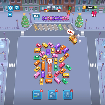 Парковка авто. Игра-головоломка с машинами и пассажирами.
Проходи интересные уровни с разнообразными механиками!