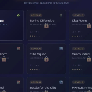 Командуйте своей армией в тактических пошаговых артиллерийских сражениях! Прицеливайтесь, учитывайте ветер и уничтожайте вражескую команду на различных картах. Режим кампании и быстрые бои.