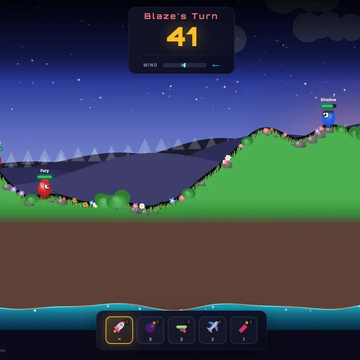 Командуйте своей армией в тактических пошаговых артиллерийских сражениях! Прицеливайтесь, учитывайте ветер и уничтожайте вражескую команду на различных картах. Режим кампании и быстрые бои.