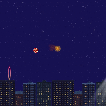 Динамичный раннер в ночном небе. Лети, уворачивайся от препятствий, попадай в кольца, ускоряйся и догоняй снитчей. Собирай бонусы, открывай персонажей и стань лучшим ловцом!