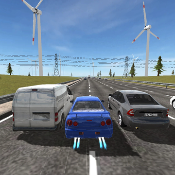 В этой игре вы сможете ощутить себя крутым водителем мастерски перестраиваясь между трафиком на огромной скорости.