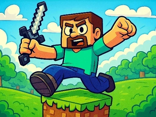 Испытания паркура в Minecraft на Пикабу Игры