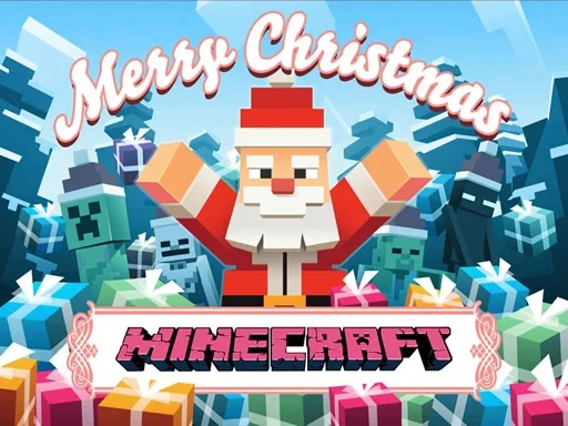 Рождественская головоломка MineCraft на Пикабу Игры