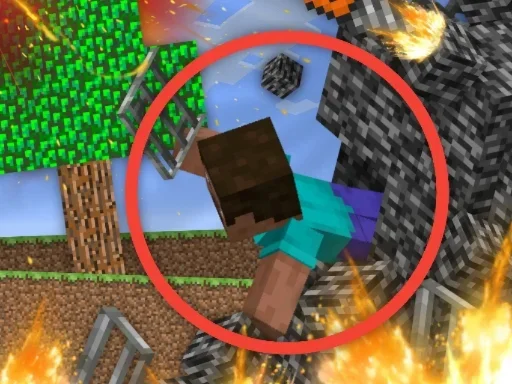 Побег из тюрьмы в Mineblock! Разрушение! на Пикабу Игры
