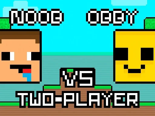 Нуб против Обби, два игрока на Пикабу Игры