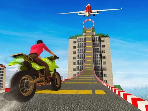 Трюк на небесном мотоцикле 3D на Пикабу Игры