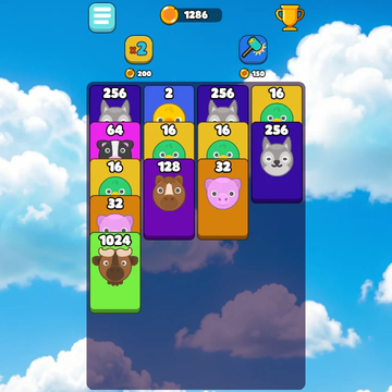 Объединяй одинаковых животных и доберись до зебры!