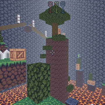 Пройди сложный паркур с Нубиком. 25 уровней в адской башне.