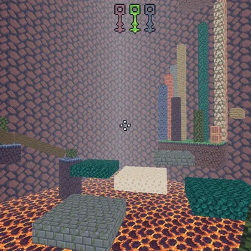 Пройди сложный паркур с Нубиком. 25 уровней в адской башне.