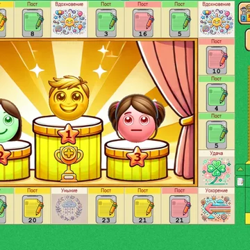 Смайлики-блогеры борются за популярность! Размещайте посты, получайте плюсы и ставьте минусы конкурентам, и стремитесь повысить рейтинг своих постов. Настроение смайликов влияет на количество плюсов и минусов, которые они могут поставить.