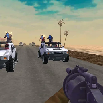 Стреляйте в преследующих вас врагов!
Оторвитесь от погони, ваш верный АК47 в этом поможет!
Огромный выбор оружия
Миниган, Арбалет, Стационарная пушка, Пулемет
Уничтожайте мотоциклы, квадроциклы, гоночные автомобили, вертолеты
Реалистичное оружие и машины