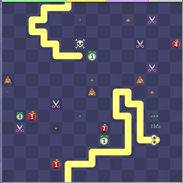 Знакомьтесь, любимая всеми онлайн-игра «Змейка» в новом интересном формате! Красочный геймплей не оставит никого равнодушным. 2D-аркада понравится и взрослым, и детям от 6 лет.