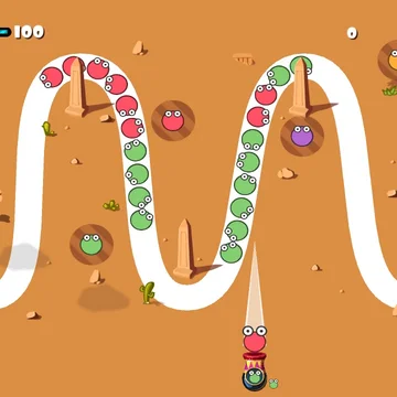 Стреляйте разноцветными шарами на фоне пирамид! Онлайн-игра «Зума — взрыв пузырей» в жанре аркады увлечет с первых секунд. Вас ожидает 75 уровней различной сложности. Стреляйте метко, чтобы стать победителем. Играйте бесплатно и без регистрации прямо сейчас!