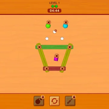 Болты и гайки - это головоломка, в которой вам нужно откручивать болты с досок! Ваша задача - выбрать правильный болт для откручивания, чтобы вы могли открутить все доски! Соревнуйтесь с друзьями и коллегами!