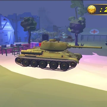 World tanks wars - танковый симулятор, где вам предстоит защищать свою базу от волн противника. Покупайте разнообразные танки, улучшайте характеристики, чтобы продержаться как можно дольше и бить рекорды!