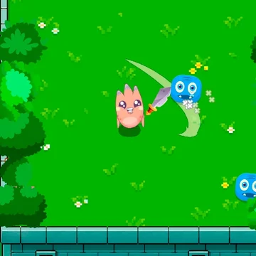 Побеждай монстров и боссов, улучшай героя, открывай новые скины и создавай уникальный стиль в красочной игре!