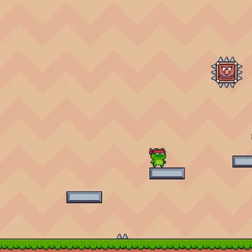 Лягушка Ниндзя -  почти классический платформер, но есть один ньюанс, ловушки могут быть на каждом шагу 