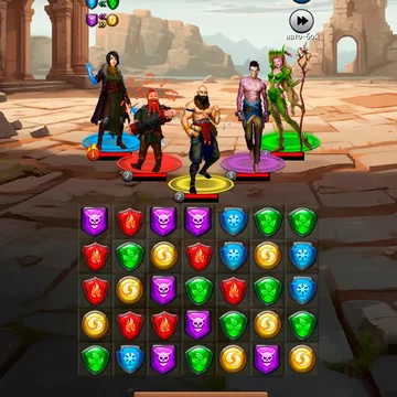 Погрузитесь в увлекательный мир, где вас ждут уникальные герои, строительство собственной цитадели и захватывающие бои в формате «три в ряд»!  Откройте новые горизонты в жанре РПГ.