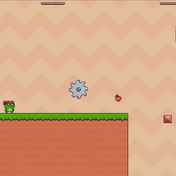 Лягушка Ниндзя -  почти классический платформер, но есть один ньюанс, ловушки могут быть на каждом шагу 