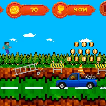 Преодолевай препятствия на оживленной дороге, перепрыгивая через них. Твоя задача — пробежать как можно дальше. Собирай монетки и вкусняшки и набирай очки для того, чтобы стать лучшим.