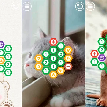 Соединяй хексы с цифрами в захватывающей игре! 🎮 Яркие уровни c красивыми фонами создают уникальную атмосферу. ✨ Проверь свои навыки логики и реакции! 🧠💖