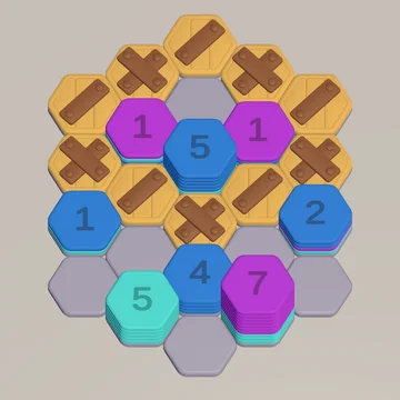 Собирайте цветные шестиугольники в аккуратные башни, не смешивая оттенки. Новые цвета и башни делают каждый уровень сложнее — тренируйте внимание, логику и стратегическое мышление в этой минималистичной головоломке.