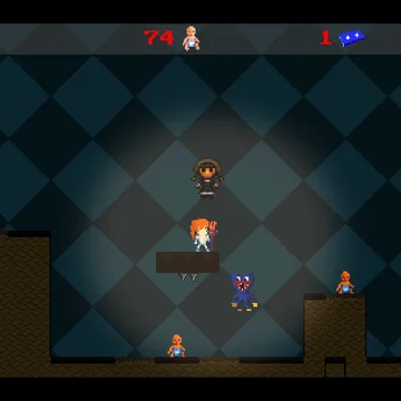 Помоги Еве победить злобных Хаги Ваги и сбежать из мрачного подземелья