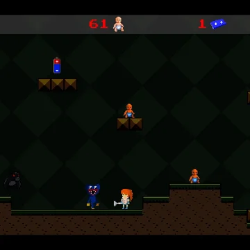 Помоги Еве победить злобных Хаги Ваги и сбежать из мрачного подземелья