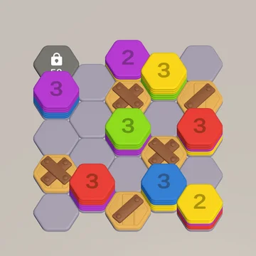 Собирайте цветные шестиугольники в аккуратные башни, не смешивая оттенки. Новые цвета и башни делают каждый уровень сложнее — тренируйте внимание, логику и стратегическое мышление в этой минималистичной головоломке.