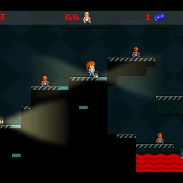 Помоги Еве победить злобных Хаги Ваги и сбежать из мрачного подземелья