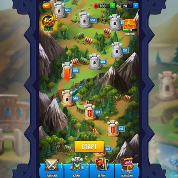 Уникальная игра, в которой гармонично сочетаются знакомая механика «три в ряд» и тактические пошаговые сражения!