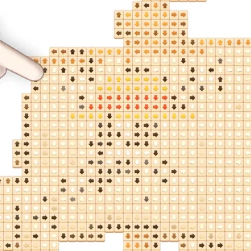 В этой увлекательной игре тебе предстоит двигать блоки, чтобы очистить экран и собрать скрытую картинку 🖼️. Блоки могут двигаться только в определённых направлениях, так что тебе придётся тщательно продумывать свои ходы 🤔.