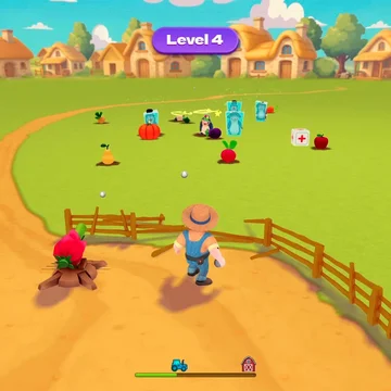 Защищай свой огород от кротов в течение определенного времени. Чем больше вредителей вам удастся нейтрализовать и чем больше урожая вы спасете, тем больше монет вы получите.